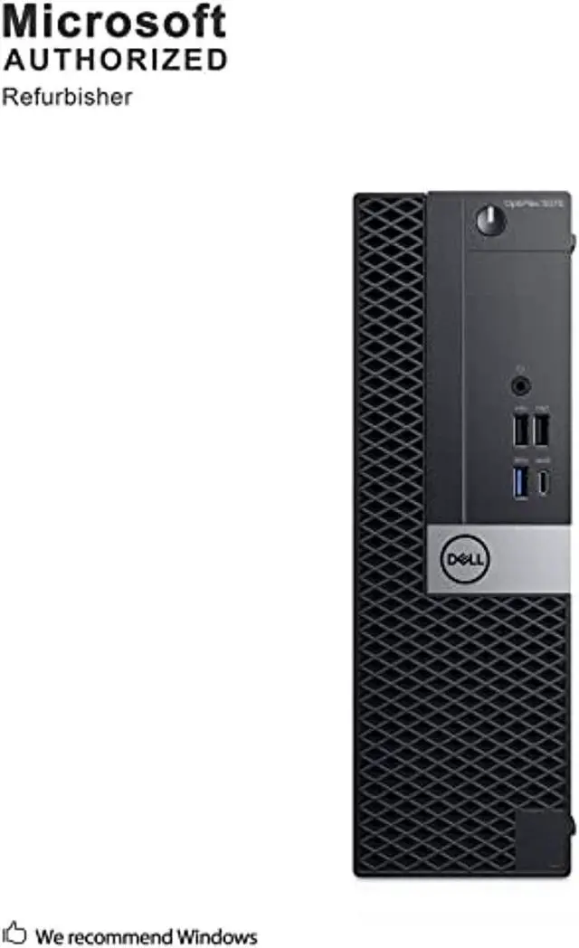 Alt view image 2 of 5 - Dell OptiPlex 5070 SFF High Performance Desktop Computer, Intel Six Core i5-9500 up to 4.4GHz, 16G DDR4, 256G SSD, WiFi, BT, 4K Support, DP, HDMI, Win 10 Pro 64 English/Spanish/Frenc (OPTIPLEX5070SFF)