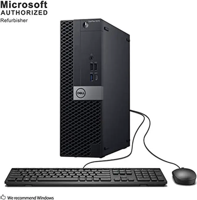 Alt view image 3 of 5 - Dell OptiPlex 5070 SFF High Performance Desktop Computer, Intel Six Core i5-9500 up to 4.4GHz, 16G DDR4, 256G SSD, WiFi, BT, 4K Support, DP, HDMI, Win 10 Pro 64 English/Spanish/Frenc (OPTIPLEX5070SFF)