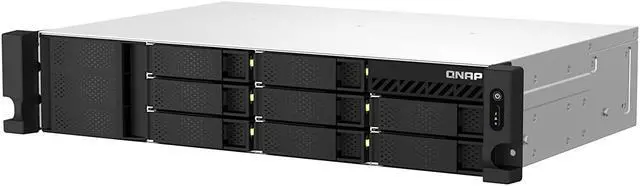 Alt view image 2 of 12 - QNAP TS-873AeU-4G-US 8 Bay High-Speed Short Depth Rackmount Rackmount Dual-2.5GbE NAS AMD Ryzen CPU, 4GB DDR4 Memory and 2.5GbE (2.5G/1G/100M) Network Connectivity (Diskless)