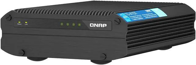 Alt view image 3 of 11 - QNAP TS-i410X-8G-US 4 Bay High-Speed fanless Industrial NAS with dual-10GBe, Intel Atom CPU, 8GB DDR4 Memory and 2.5GbE (2.5G/1G/100M) Network Connectivity (Diskless)