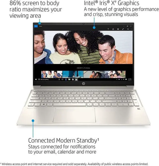 Alt view image 7 of 7 - 2022 HP Pavilion 15.6" IPS FHD Touchscreen Laptop Intel 4-Core i7-1165G7 Iris Xe Graphics 16GB RAM DDR4 512GB NVMe SSD USB-C WiFi AX Bluetooth HDMI Webcam Backlit Keyboard Windows 10 Pro (HP-15-EG000)