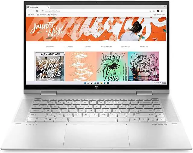 Main image of HP Envy x360 Convertible 15-inch Laptop, Intel Core i7-1260P Processor, Intel Iris Xe Graphics, 16 GB RAM, 1 TB SSD, Windows 11 Home (15-es2026nr, Natural Silver Aluminum) (677J0UA#ABA)