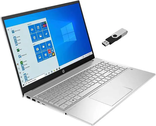 Main image of 2021 HP Pavilion 15.6" FHD Touchscreen Laptop 11th Gen 4-Core Intel i5-1135G7 12GB DDR4 512GB NVMe SSD Iris Xe Graphics HDMI Webcam Bluetooth Backlit Keyboard Windows 10 Home w/ RATZK 32GB U (1W7T7UA)