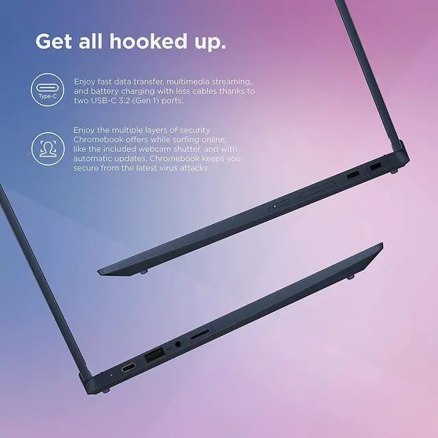 Alt view image 3 of 5 - Lenovo - 2022 - IdeaPad Flex 5i - 2-in-1 Chromebook Laptop Computer - Intel Core i3-1115G4 - 13.3" FHD Touch Display - 8GB Memory - 128GB Storage - Chrome OS (82M7004CUX)