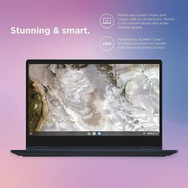 Alt view image 2 of 5 - Lenovo - 2022 - IdeaPad Flex 5i - 2-in-1 Chromebook Laptop Computer - Intel Core i3-1115G4 - 13.3" FHD Touch Display - 8GB Memory - 128GB Storage - Chrome OS (82M7004CUX)