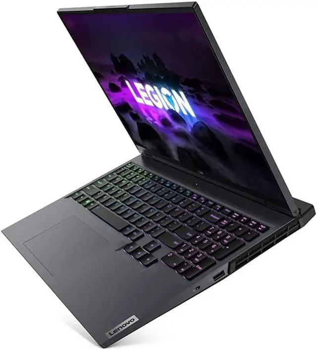 Alt view image 3 of 5 - 2022 Lenovo Legion 5 Pro 16" QHD 165Hz Gaming Laptop, AMD Ryzen 7 5800H, 64GB RAM, 2TB PCIe SSD, NVIDIA GeForce RTX 3070, Backlit Keyboard, 720P Webcam, Black, Windows 11 Home, 32GB USB Card
