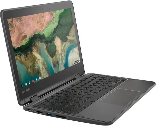 Alt view image 3 of 5 - Lenovo 300e Chromebook 2nd Gen 81MB0061US 11.6" Touchscreen Chromebook - HD - 1366 x 768 - Intel Celeron N4120 Quad-core (4 Core) 1.10 GHz - 8 GB Total RAM - 8 GB On-Board Memory - 64 GB  (81MB0061US)