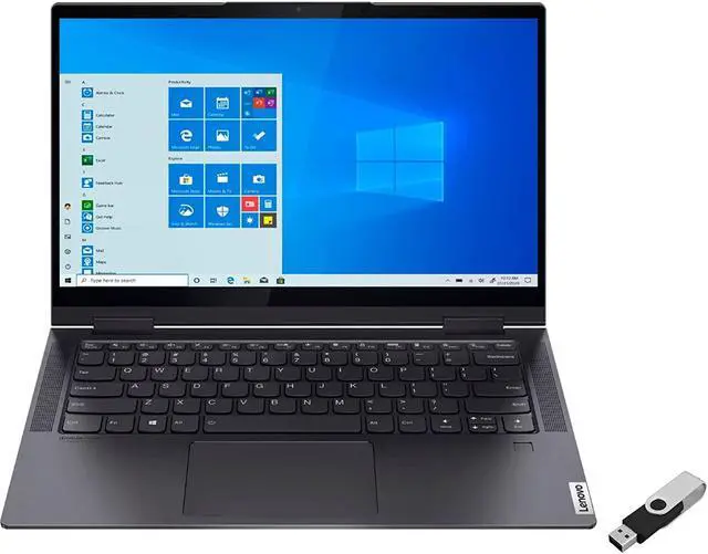 Alt view image 5 of 8 - Lenovo - Yoga 7i 2-in-1 14" Touch Screen Laptop - Intel Evo Platform Core i7 - 12GB Memory - 512GB Solid State Drive - Slate Grey (82BH0002US)