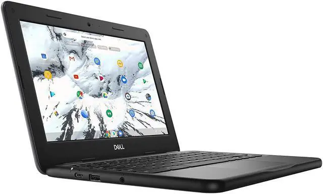 Alt view image 3 of 4 - Dell Chromebook 11 3000 3100 11.6" Chromebook - 1366 x 768 - Celeron N4020 - 4 GB RAM - 16 GB Flash Memory - Chrome OS - Intel HD Graphics - English (US) Keyboard - Bluetooth - 14 Hour Battery (0JWC5)
