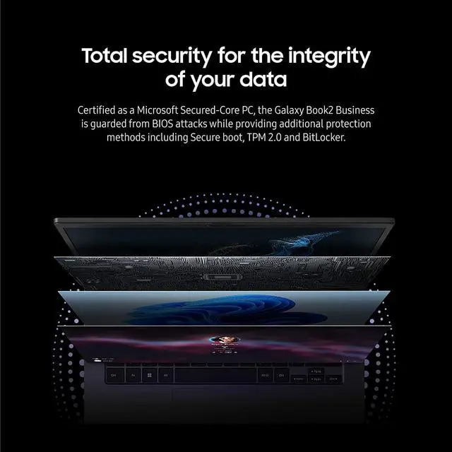 Alt view image 4 of 5 - SAMSUNG 14" Galaxy Book2 Business Laptop Computer, i5P / 16GB / 256GB, Windows 11 PRO, 12th Gen Intel vPro 28W Processor w/ Enhanced Security, 2022 Model, NP641BEF-KA1US, Graphite (NP641BEF-KA1US)