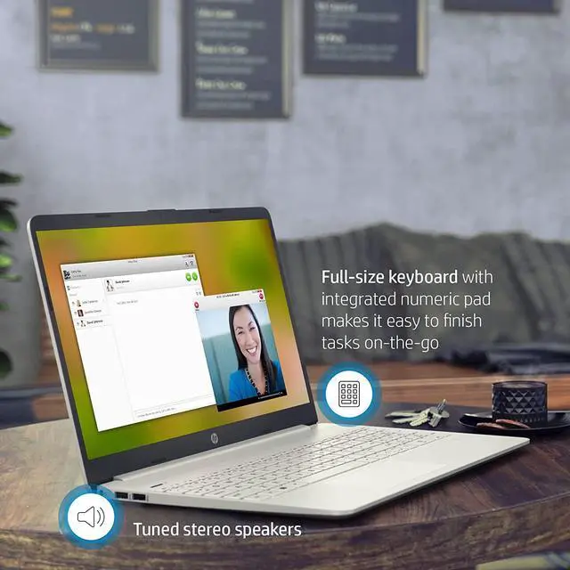 Alt view image 4 of 5 - HP 15.6" Micro-Edge HD Laptop, Intel Core i3-1115G4 up to 4.1GHz (Beat i5-1035G4), 16GB RAM, 1TB PCIe SSD, Wi-Fi 6, Lightweight, Bluetooth, Webcam, Fast Charge, 11 Hours Battery Life, HDMI, Win11