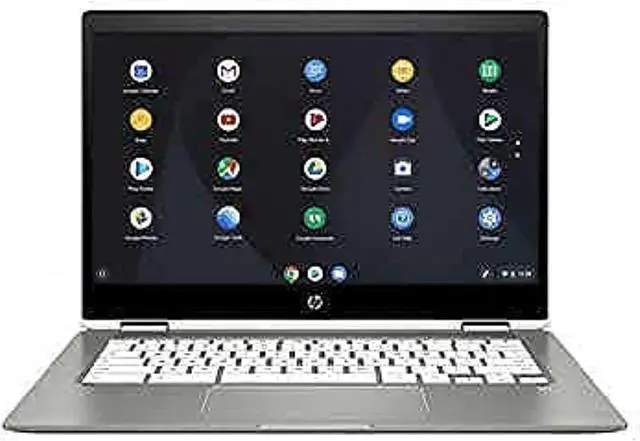 Alt view image 6 of 7 - HP Chromebook X360 14-inch Touchscreen 64GB eMMC Celeron N4020 (4GB Memory, Memory Card Reader, Chrome OS) White/ Mineral Silver, 14b-ca0645cl (14b-ca0645cl)
