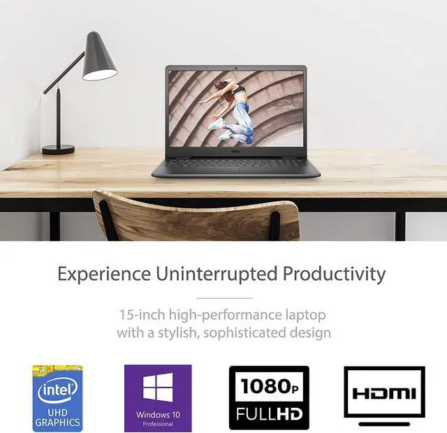 Alt view image 2 of 5 - Dell 2021 Newest Vostro 3500 15.6'' FHD Business Laptop, Intel Core i3-1115G4, 8GB RAM 256GB PCIe SSD, Webcam, HDMI, Wi-Fi, Windows 10 Pro