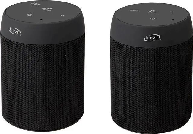 Main image of iLive - Portable Bluetooth Speaker (2-Pack) - Black (ISB2139B)