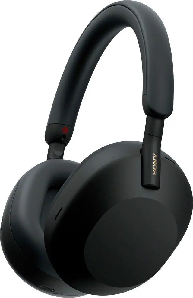 Main image of Sony - WH1000XM5 Wireless Noise-Canceling Over-the-Ear Headphones - Black (WH1000XM5/B)