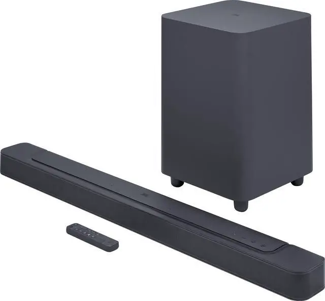 Main image of JBL - BAR 500 5.1ch Soundbar with Multibeam and Dolby Atmos - Black (JBLBAR500PROBLKAM)