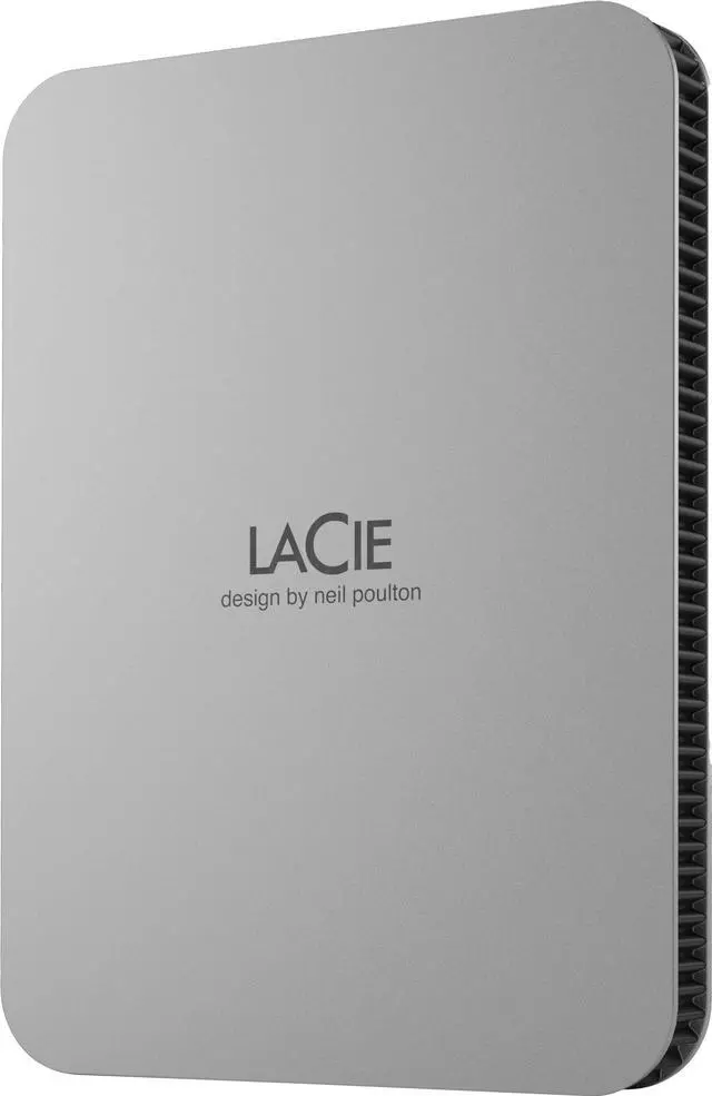 Alt view image 8 of 10 - LaCie STLP2000400 2 TB Portable Hard Drive External Moon Silver USB 3.1 Type C