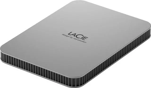 Alt view image 9 of 10 - LaCie STLP2000400 2 TB Portable Hard Drive External Moon Silver USB 3.1 Type C