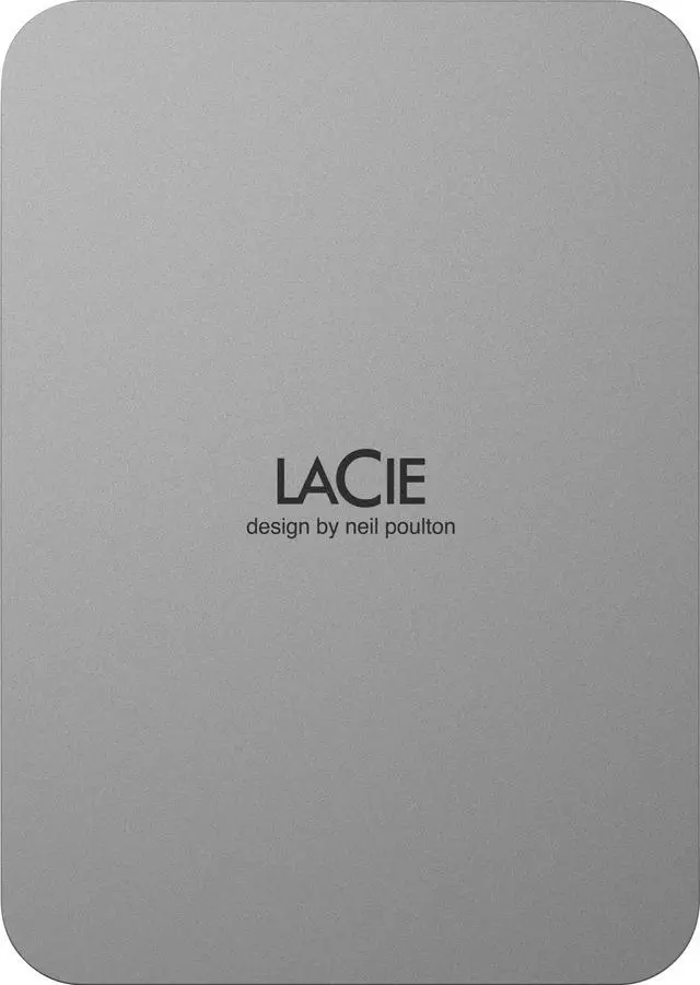 Alt view image 10 of 10 - LaCie STLP2000400 2 TB Portable Hard Drive External Moon Silver USB 3.1 Type C