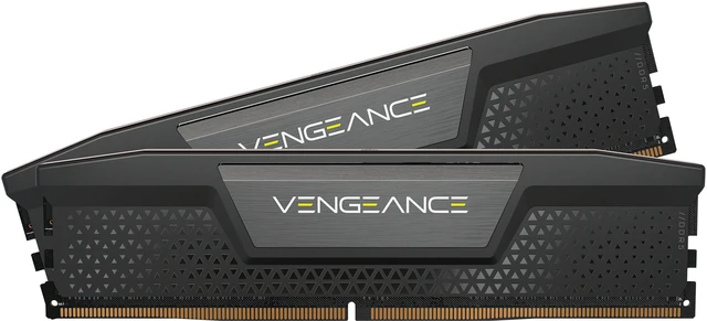 Main image of CORSAIR - VENGEANCE 32GB (2x16GB) 6400MHz DDR5 C32 DIMM Desktop Memory - Black (CMK32GX5M2B6400C32)