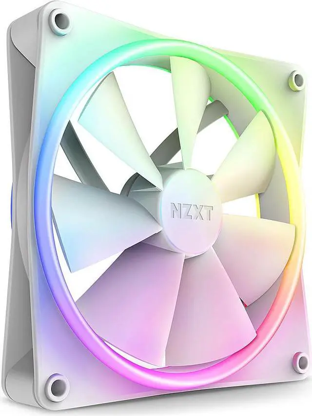 Alt view image 10 of 10 - NZXT F140RGB Duo - 140mm Dual-sided RGB Fan - Single Pack (White)