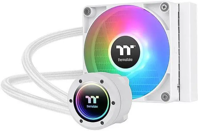 Alt view image 9 of 9 - Thermaltake TH120 V2 ARGB Snow CL-W363-PL12SW-A All-In-One Liquid Cooler