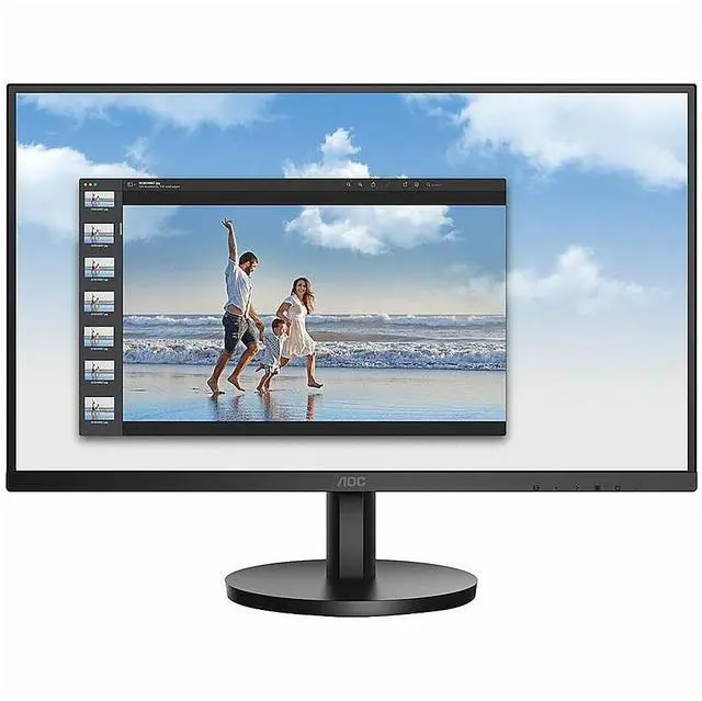 Alt view image 17 of 20 - AOC 24B3HM 24" Class Full HD LED Monitor - 16:9 - Black - 23.8" Viewable - Vertical Alignment (VA) - LED Backlight - 1920 x 1080 - 16.7 Million Colors - Adaptive Sync - 250 Nit - 4 ms - 75 H