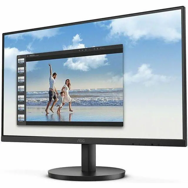 Alt view image 18 of 20 - AOC 24B3HM 24" Class Full HD LED Monitor - 16:9 - Black - 23.8" Viewable - Vertical Alignment (VA) - LED Backlight - 1920 x 1080 - 16.7 Million Colors - Adaptive Sync - 250 Nit - 4 ms - 75 H