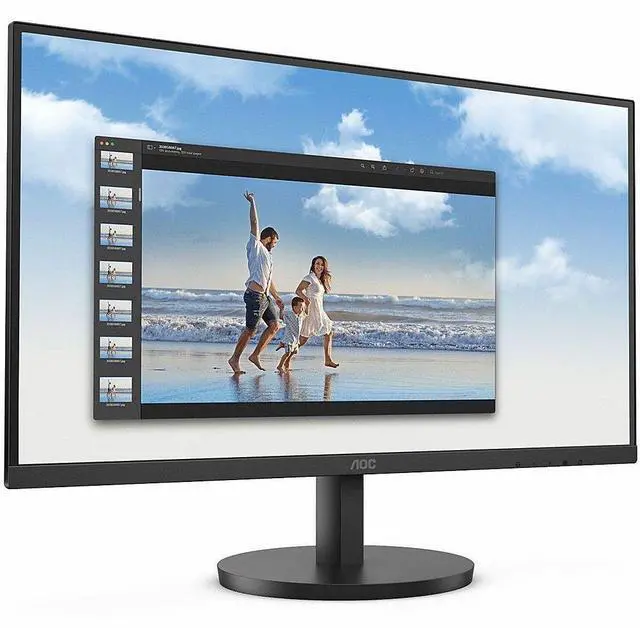 Alt view image 20 of 20 - AOC 24B3HM 24" Class Full HD LED Monitor - 16:9 - Black - 23.8" Viewable - Vertical Alignment (VA) - LED Backlight - 1920 x 1080 - 16.7 Million Colors - Adaptive Sync - 250 Nit - 4 ms - 75 H