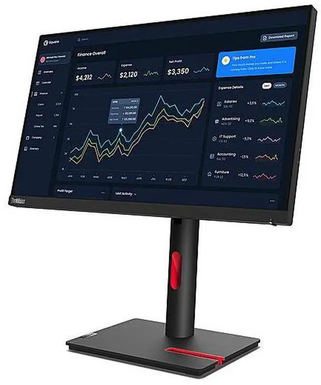 Alt view image 18 of 20 - Lenovo ThinkVision T22I-30 21.5" FHD 1920x1080 Desktop Monitor 63B0MAT6US