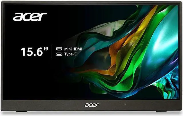 Alt view image 4 of 7 - Acer PM161Q Bbmiuux 15.6" Full HD (1920 x 1080) IPS Business Portable Monitor with AMD FreeSync Technology | Ultra Slim Portable Design | External Monitor for Laptop PC Mac I VESA mounting compliant | 2 x USB 3.1 Type-C Ports, 1 x Mini HDMI