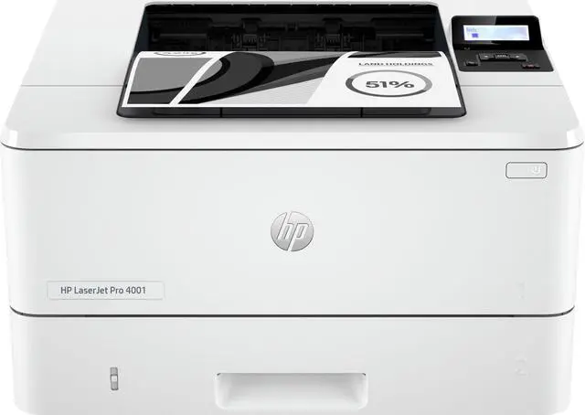 Main image of HP - LaserJet Pro 4001dn Black-and-White Laser Printer - White (2Z600F#BGJ)
