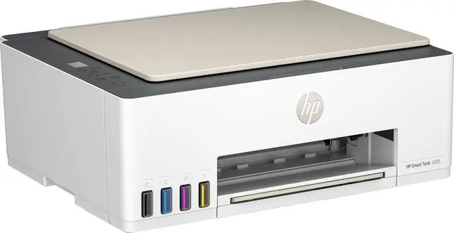 Alt view image 2 of 3 - HP - Smart Tank 5000 Wireless All-in-One Supertank Inkjet Printer with up to 2 Years of Ink Included - White (5D1B6A#B1H)