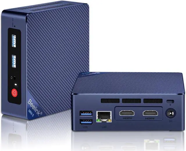 Main image of Beelink S12 Pro, Intel 12th Gen Alder Lake- N100(up to 3.4GHz), Mi ni PC 16GB DDR4 RAM 500GB PCIe SSD, Desktop Computer Support 4K Dual Display,WiFi 6/BT5.2/USB3.2/Gigabit Ethernet for Home Office