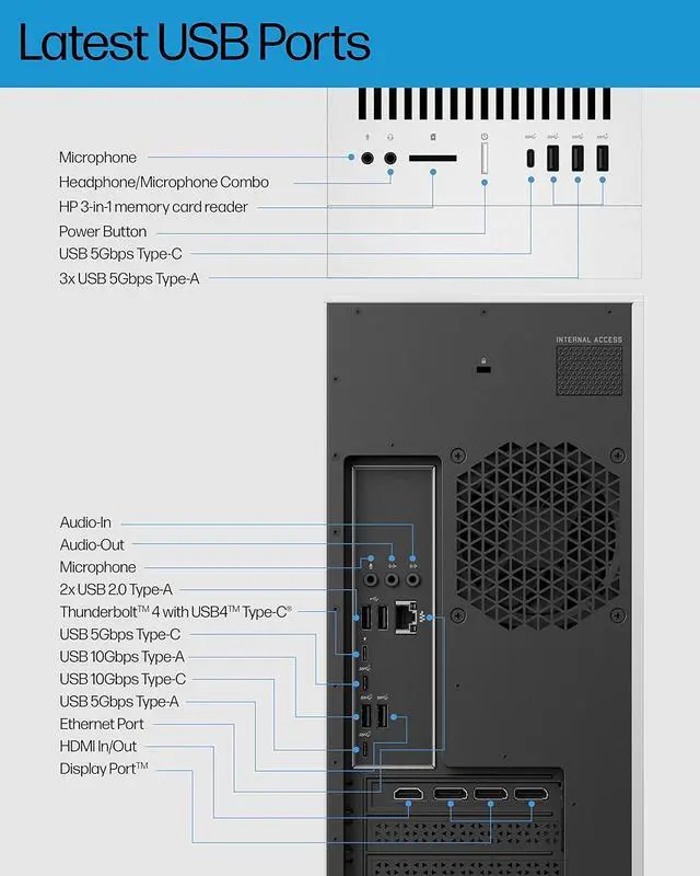Alt view image 6 of 6 - HP - ENVY Desktop - Intel Core i7-12700 - 16GB Memory - 1TB SSD - Natural silver (TE02-0030)