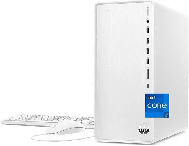 Alt view image 6 of 7 - HP Pavilion Desktop Computer, Intel Core i7-12700 Processor, Intel UHD Graphics 770, 12 GB RAM, 512 GB SSD, Windows 11 Home (TP01-3070, Snow White) (318B3AA#ABA)