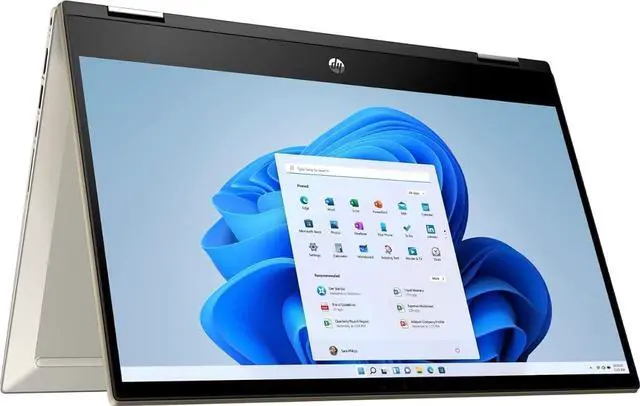 Alt view image 2 of 5 - HP Pavilion X360 2-in-1 14" FHD IPS Touch-Screen Laptop Computer, Intel 11th Generation Core i5-1135G7, 16GB Memory, 512GB NVMe SSD, Windows 11 Home, Warm Gold + Accessories