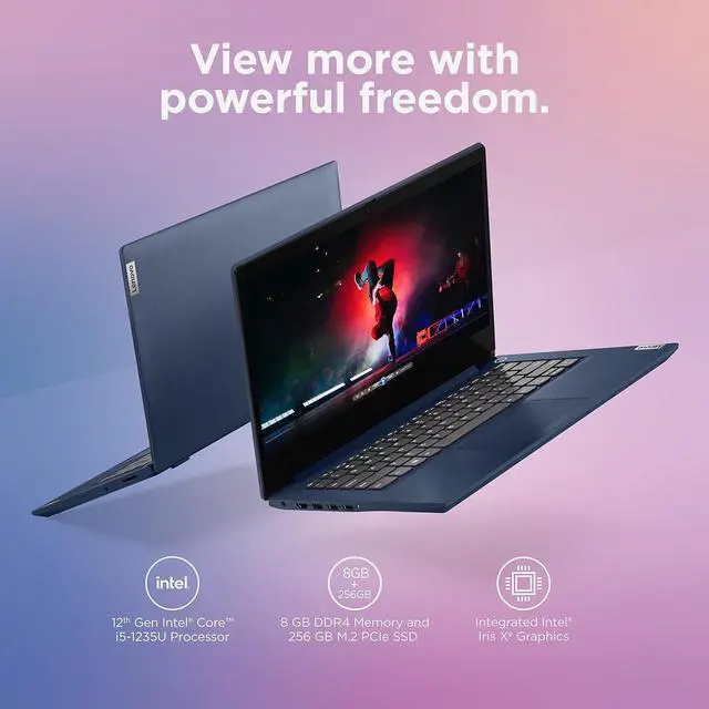 Alt view image 7 of 7 - Lenovo - 2022 - IdeaPad 3i - Everyday Laptop Computer - Intel Core i5 12th Gen - 14.0" FHD Display - 8GB Memory - 256GB Storage - Windows 11 Home (82RJ005BUS)