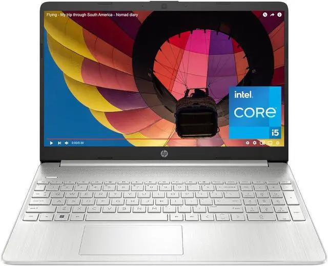 Main image of HP 15.6 inch Laptop, FHD Display, 12th Gen Intel Core i5, 16 GB RAM, 512 GB SSD, Intel Iris Xe Graphics, Windows 11 Home, 15-dy5399nr (2023),Silver (7L8E2UA#ABA)
