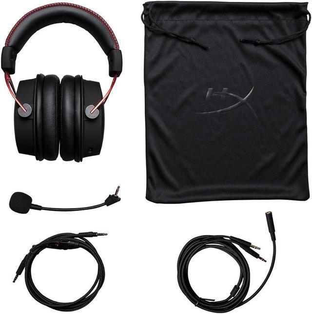 Alt view image 5 of 5 - HyperX Cloud Alpha - Gaming Headset, Dual Chamber Drivers, Legendary Comfort, Aluminum Frame, Detachable Microphone, Works on PC, PS4, PS5, Xbox One/ Series X|S, Nintendo Switch and Mobi (4P5L1AA#ABL)