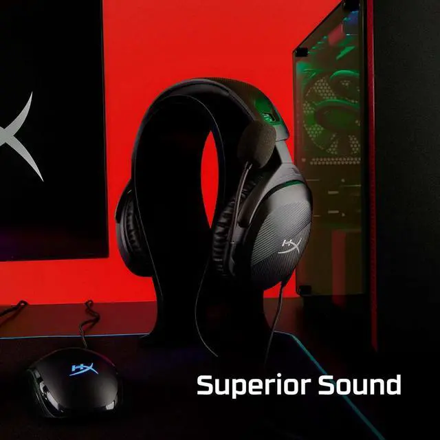 Alt view image 4 of 5 - HyperX Cloud Stinger 2  Gaming Headset, DTS Headphone:X Spatial Audio, Lightweight Over-Ear Headset with mic, Swivel-to-Mute Function, 50mm Drivers, PC Compatible, Black (519T1AA)