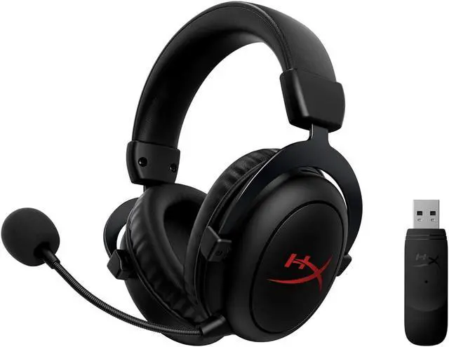 Main image of HyperX Cloud Core  Wireless Gaming Headset for PC, DTS Headphone:X Spatial Audio, Memory Foam Ear Pads, Durable Aluminum Frame, Detachable Noise Cancelling Microphone,Black (4P5D5AA)