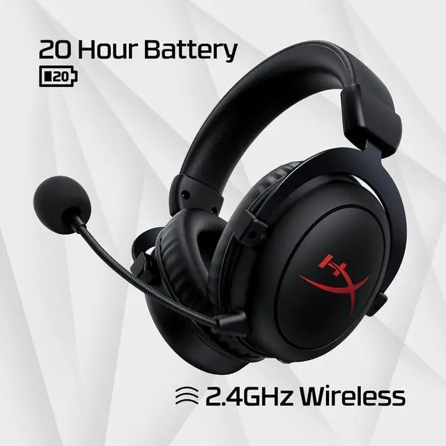 Alt view image 3 of 5 - HyperX Cloud Core  Wireless Gaming Headset for PC, DTS Headphone:X Spatial Audio, Memory Foam Ear Pads, Durable Aluminum Frame, Detachable Noise Cancelling Microphone,Black (4P5D5AA)