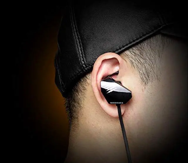 Alt view image 5 of 5 - Mad Catz The Authentic E.S. Pro+ Wired Gaming Earbuds (AE21CDAMBL00) (AE21CDAMBL00)