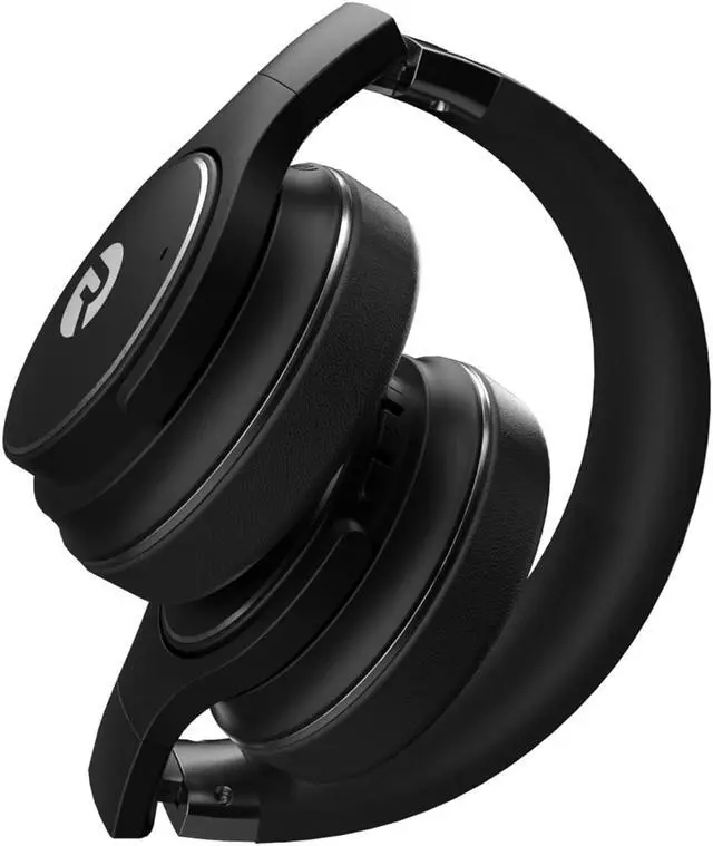 Alt view image 3 of 5 - Raycon The Everyday Wireless Bluetooth Over Ear Headphones, with Active Noise Cancelling, Awareness Mode and Built in Microphone, IPX 4 Water Resistance, 40 Hours of Battery Life (Black) (RBH820-BLA)