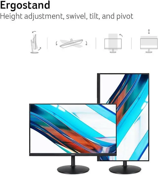 Alt view image 11 of 14 - Acer CB272 Ebmiprx 27 inch. 1920X1080 IPS Display, 2 x 2.0W Integrated Speakers, HDMI 1.4, VGA