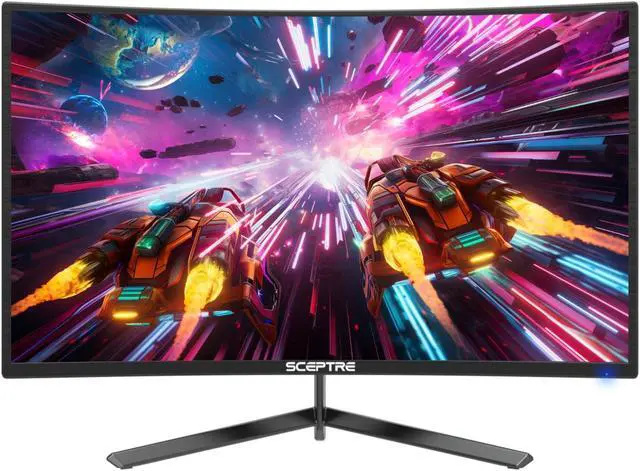 Alt view image 11 of 19 - Sceptre 24-inch Curved Gaming Monitor 1080p up to 165Hz DisplayPort HDMI 99% sRGB, AMD FreeSync Build-in Speakers Machine Black (C248B-FWT168)