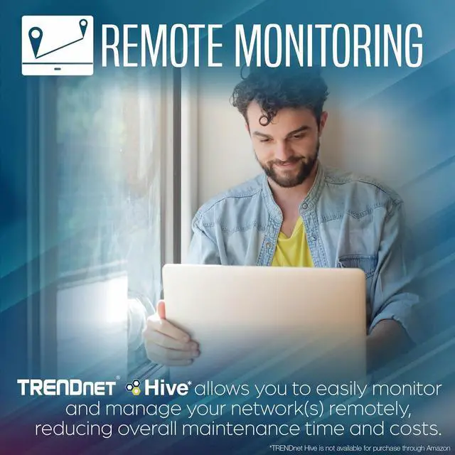 Alt view image 5 of 5 - TRENDnet 6-Outlet Managed PDU, Rackmount Power Distribution Unit, 1 x NEMA 5-15R Bypass Power Outlet, 1 x Gigabit RJ-45 Port, Overload Protection, Surge Protection 2160J, Black, TPI-06 (TPI-06)