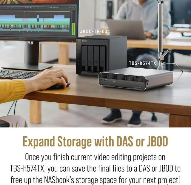 Alt view image 7 of 7 - QNAP 5-BAY ALL-FLASH NASBOOK INTEL CORE I5-1340PE 12C 4P+8E /16T