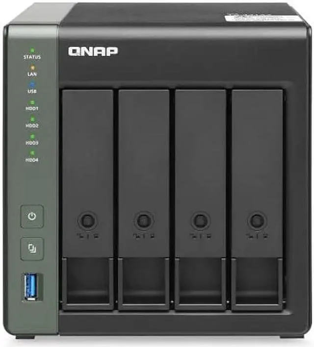 Alt view image 10 of 14 - QNAP TS-431X3-4G-US 4 Bay Diskless Desktop Network Attached Storage